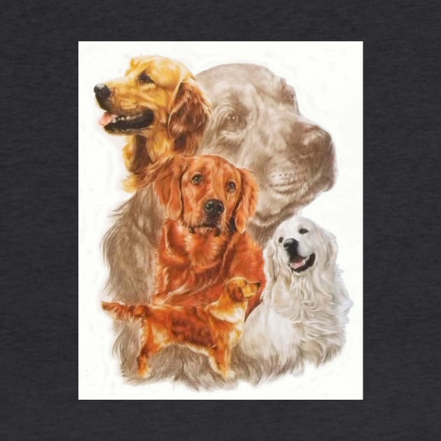 Golden Retriever Medley by BarbBarcikKeith